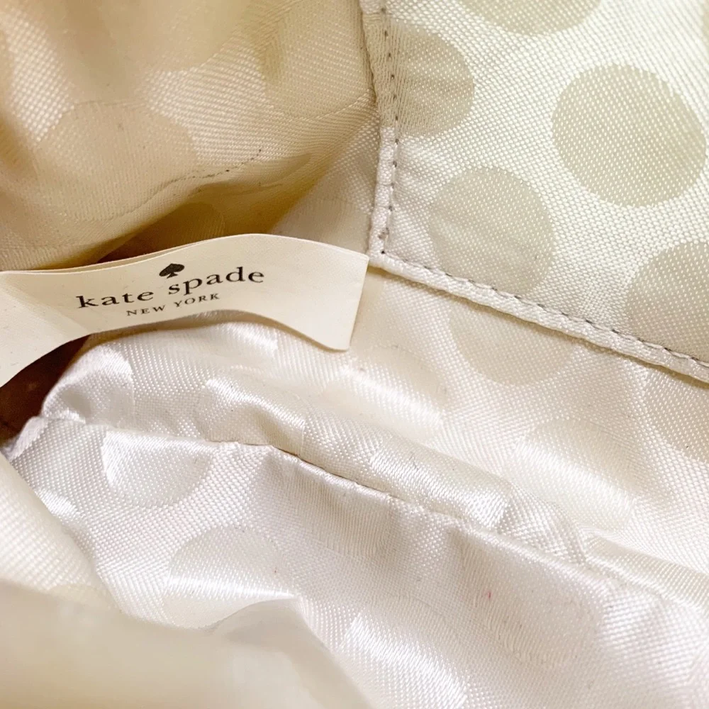 kate spade Rose Gold Glitter Cosmetic Pouch